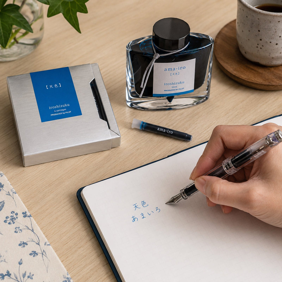 Pilot Iroshizuku Fountain Pen Ink Cartridge Sky Blue (Ama-iro) Pack 6