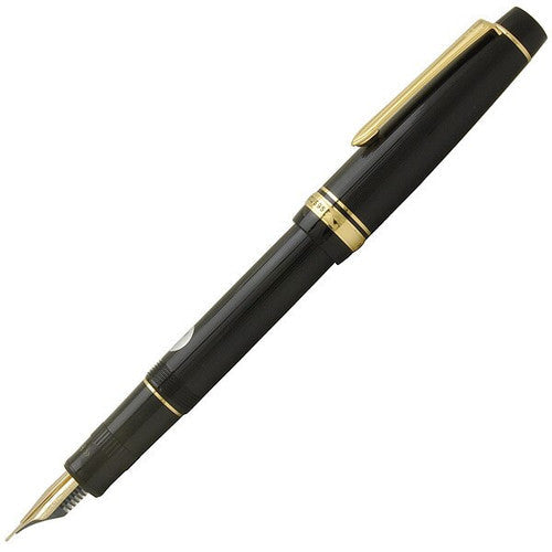 Pilot Justus 95 Fountain Pen Black Stripe Barrel 14K Gold Fine Medium Nib