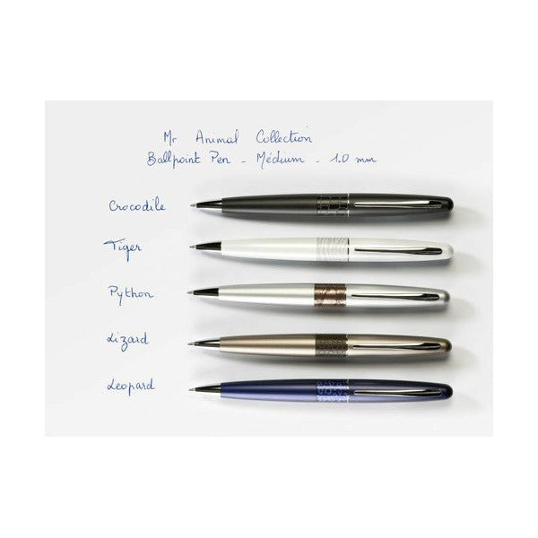 Pilot MR2 Premium Ballpoint Pen Medium Deep Purple Leopard Barrel Black Ink