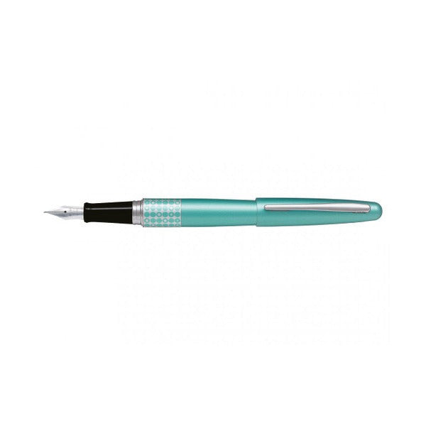 Pilot MR3 Retro Pop Fountain Pen Aqua Dots Barrel Medium Nib