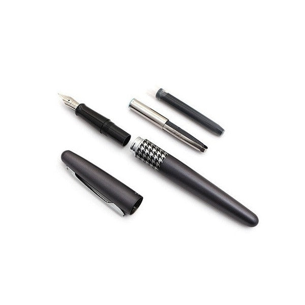 Pilot MR3 Retro Pop Fountain Pen Grey Houndstooth Barrel Medium Nib