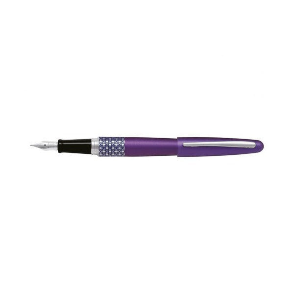 Pilot MR3 Retro Pop Fountain Pen Violet Ellipse Barrel Fine Nib
