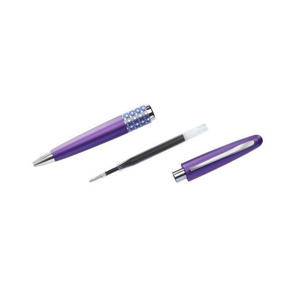 Pilot MR3 Retro Pop Premium Ballpoint Pen Medium Grey Houndstooth Black Ink