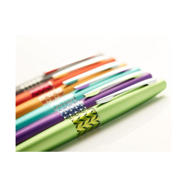 Pilot MR3 Retro Pop Premium Ballpoint Pen Medium Grey Houndstooth Black Ink