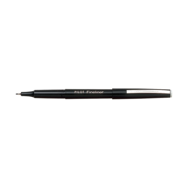 Pilot Original Fineliner Pen 0.4mm Black Pack 2 Box of 6