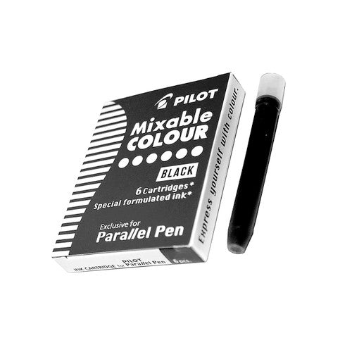 Pilot Parallel Pen Refill Cartridge Black Pack of 12
