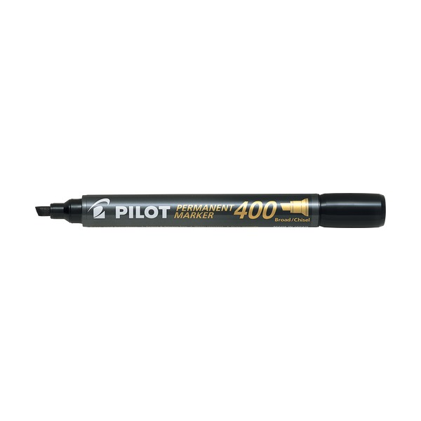 Pilot Permanent Marker Chisel Tip Black 2 Pack