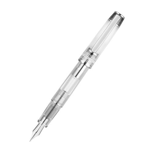 Pilot Prera Transparent Fountain Pen Black Barrel Medium Nib