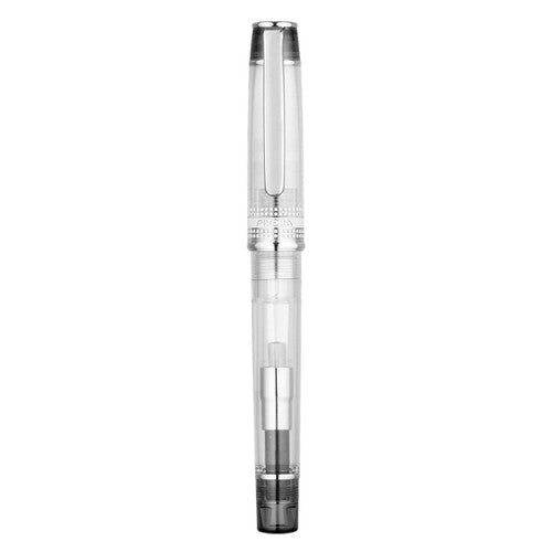 Pilot Prera Transparent Fountain Pen Black Barrel Medium Nib