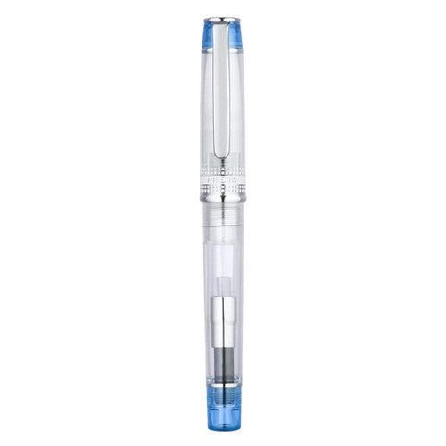 Pilot Prera Transparent Fountain Pen Blue Barrel Medium Nib