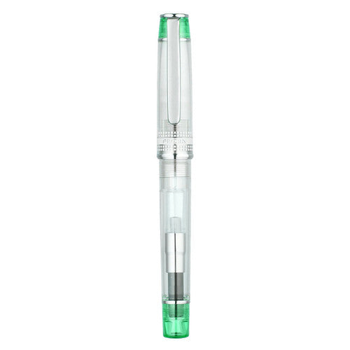 Pilot Prera Transparent Fountain Pen Green Barrel Medium Nib