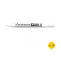 Pilot Super Colour Permanent Marker Bullet Medium White Box of 12