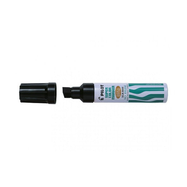 Pilot Super Colour Permanent Marker Chisel Jumbo Black Box of 10