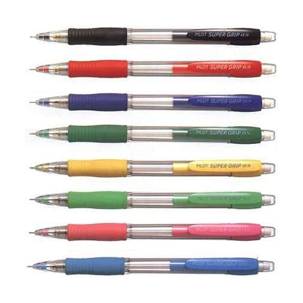 Pilot Super Grip Mechanical Pencil 0.5mm Lead Blue Barrel Box of 12