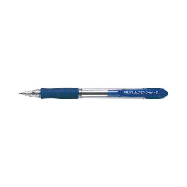 Pilot Super Grip Retractable Ballpoint Pen Fine Blue Box of 12