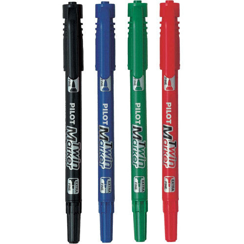 Pilot Twin Permanent Marker Dual Nib Blue Box of 12