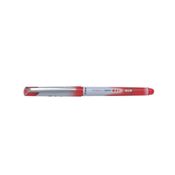 Pilot V-Ball Grip Rollerball Pen 0.5mm Red Box of 12