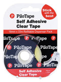 PiloTape Clear Tape with Dispenser 18mm x 33m Pack of 12