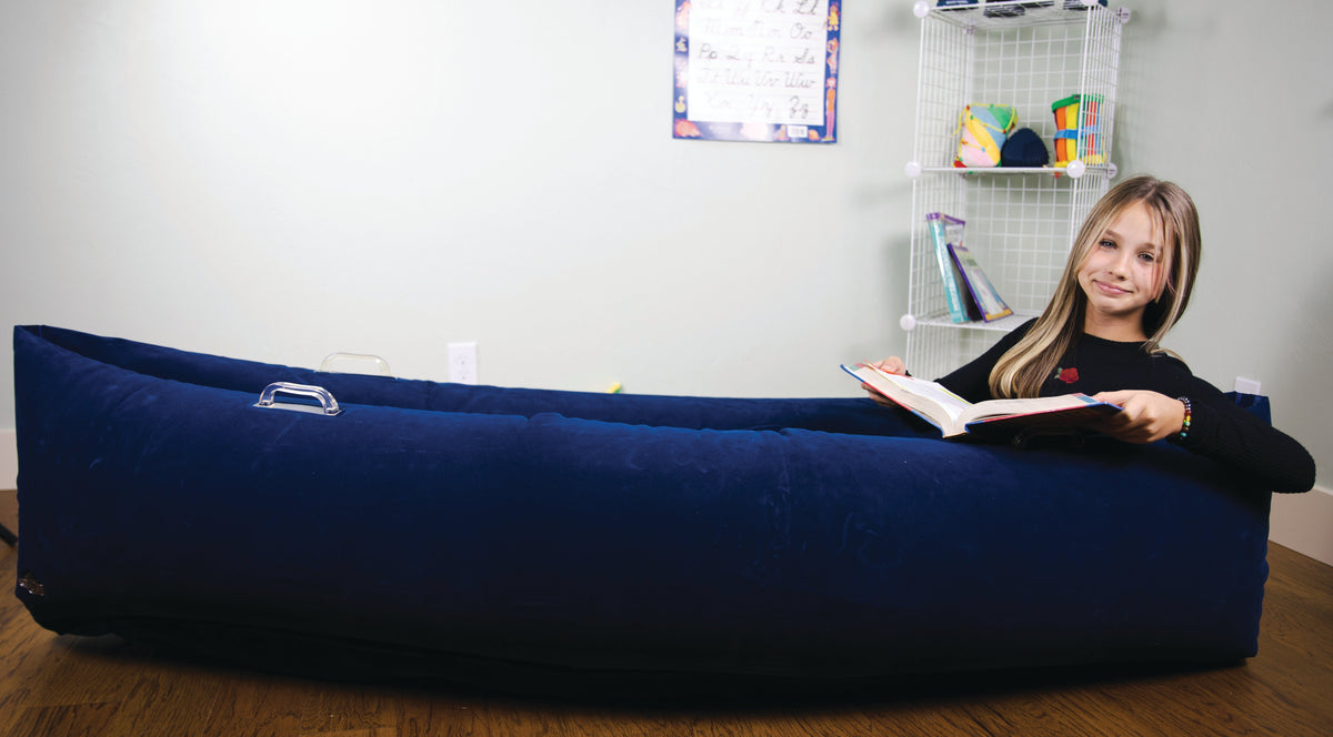 Comfy Hugging Peapod Sensory Pod Blue Inflatable