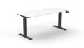 Rapidline Boost Crank Single Sided Workstation 1200 x 750mm Natural White / Black Satin