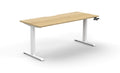 Rapidline Boost Crank Single Sided Workstation 1800 x 750mm Natural Oak / White Satin