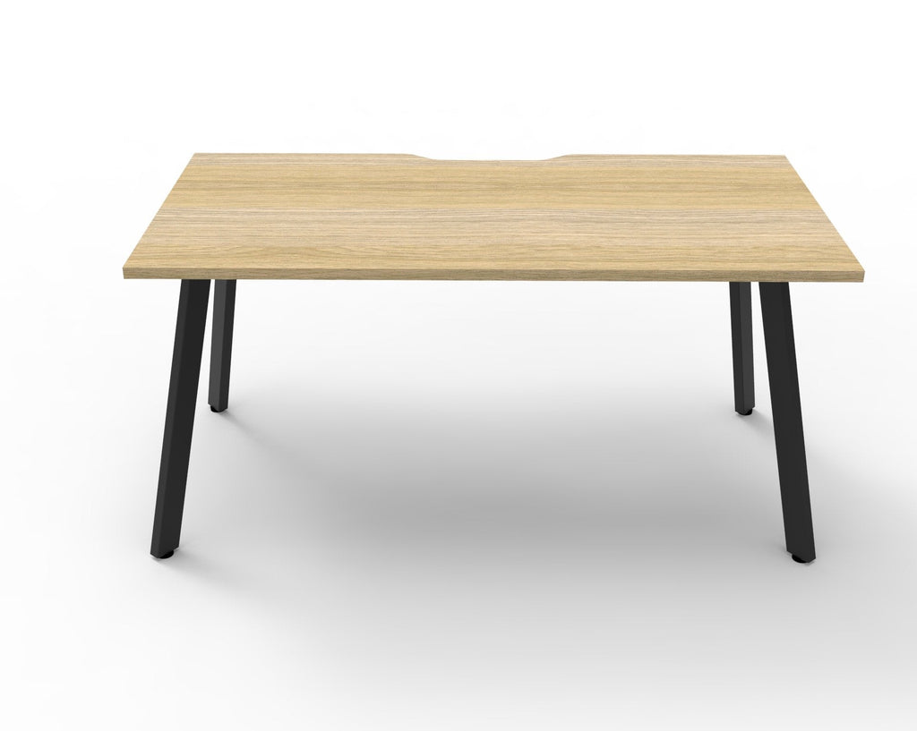 Rapidline Eternity Single Sided 3 Person Workstation 1200 x 750mm Natural White / White Satin