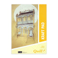 Quill Kraft Pad 120gsm A3 30 Sheets Portrait Pack of 5
