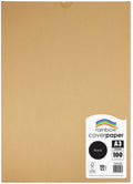Rainbow Cover Paper A3 125gsm Black Pack of 100