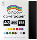 Rainbow Cover Paper A3 125gsm Black Pack of 500