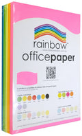 Rainbow Office Paper A4 75gsm Fluoro Assorted Pack of 500