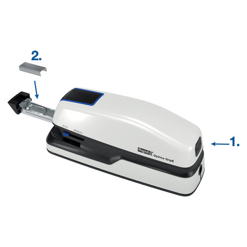 Rapid Optima Contactless Grip E Electric Stapler White