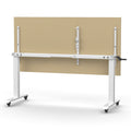 Rapidline Boost Crank Flip Top Table 1800 x 900mm Natural Oak / White