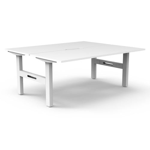 Rapidline Boost Static Back to Back Workstation 1500 x 750mm Natural White / White Satin