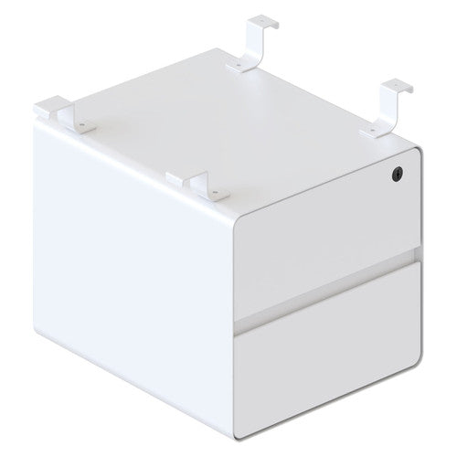 Rapidline Hanging Pedestal 2 Drawer Only Natural White White for Deluxe Infinity