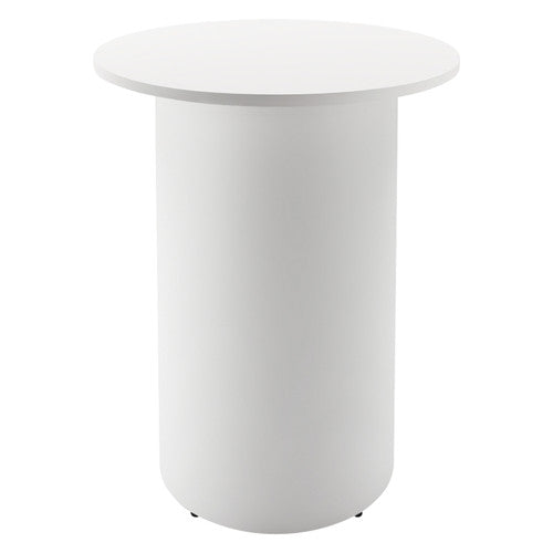 Rapidline High Bar Table Round Drum Base 900mm Diameter Natural White / White