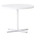 Rapidline Kolo Side and Coffee Table 600 x 457mm Natural White / White
