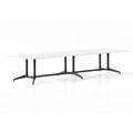 Rapidline Typhoon Meeting and Boardroom Table 3200 x 1200mm Natural White / Black