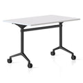 Rapidline Typhoon Flip Top Table 1200 x 600mm Natural White / Black