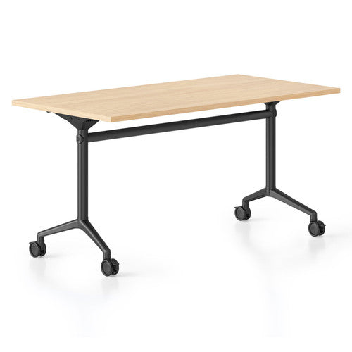 Rapidline Typhoon Flip Top Table 2100 x 750mm Natural Oak / Black
