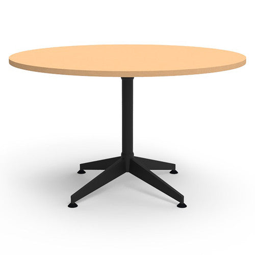 Rapidline Typhoon 4 Star Round Meeting Table 1200mm Diameter Beech / Black