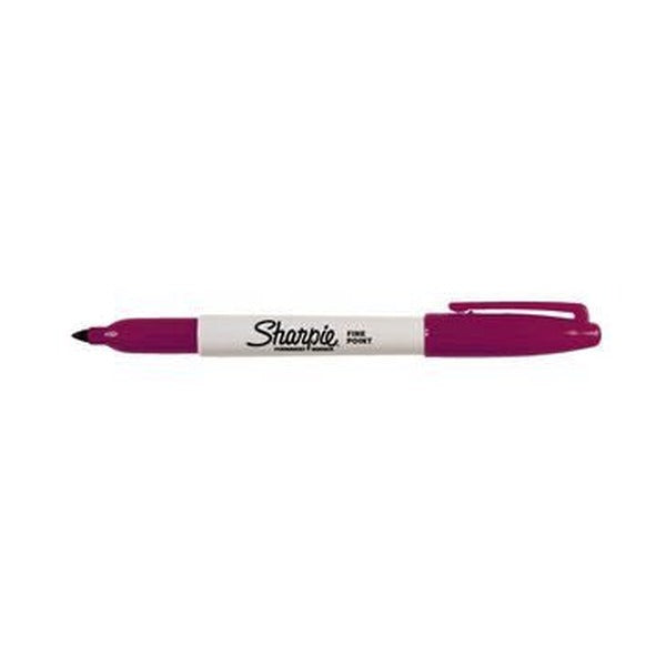 Sharpie Permanent Marker Fine Point Berry Pack of 12