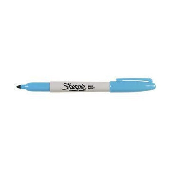 Sharpie Permanent Marker Fine Point Turquoise Pack of 12