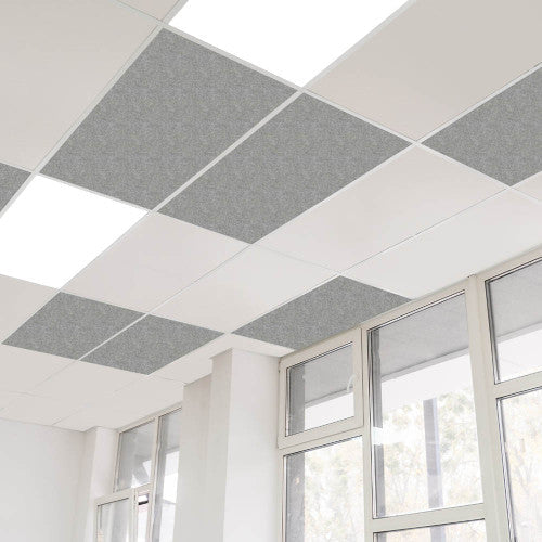 Sana Drop In Acoustic PET Ceiling Tile 1195 x 595 x 12mm Moonlight Pack of 8