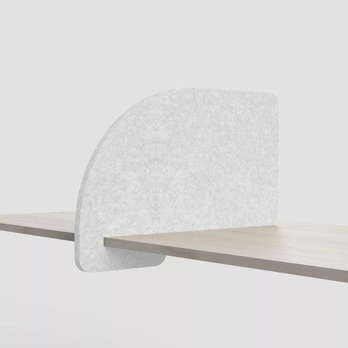 Visionchart DS24-SL-ARC8042-FR SANA Slide-On Acoustic Desk Divider Arc 680 x 420mm Frost