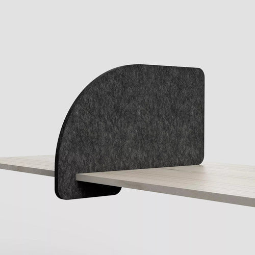 Visionchart DS24-SL-ARC8042-SD SANA Slide-On Acoustic Desk Divider Arc 680 x 420mm Shadow