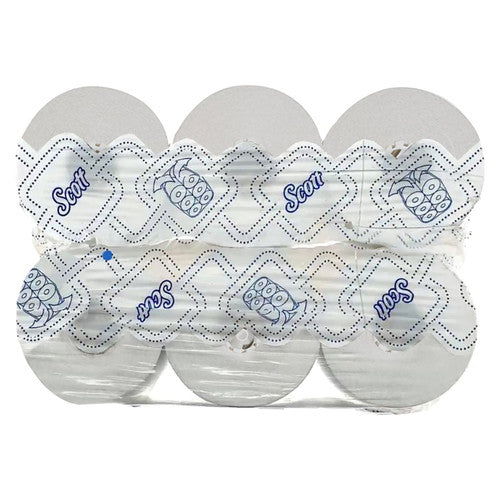 Scott Printed Hard Roll Paper Towel 305m White Pack of 6