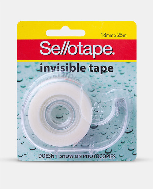 Sellotape Invisible Tape with Dispenser 18mm x 25m Pack of 8