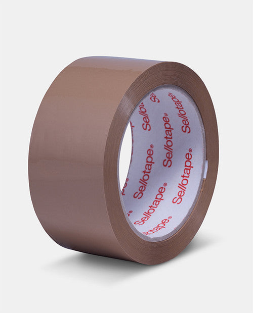 Sellotape Packaging Tape 767 Hot Melt 48mm x 75m Brown Carton of 48