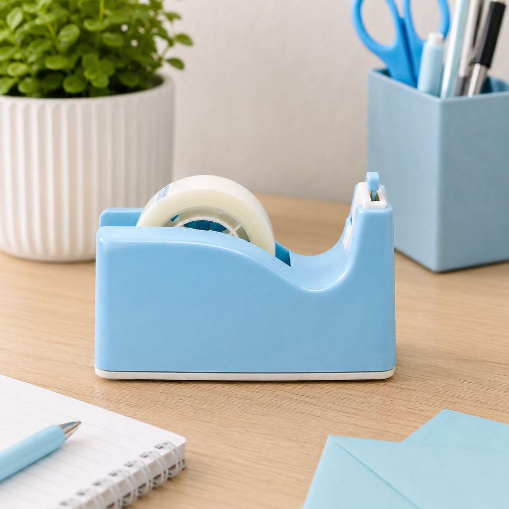 Sellotape Safety Tape Dispenser Mini Blue with Invisible Tape