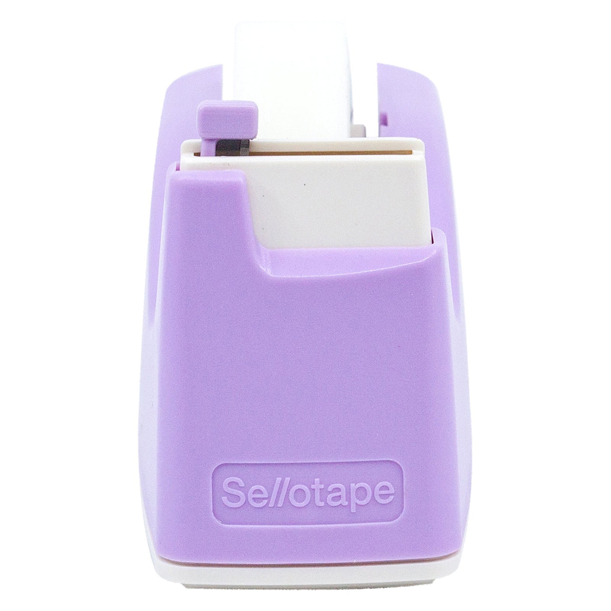 Sellotape Safety Tape Dispenser Mini Purple with Invisible Tape